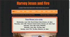 Desktop Screenshot of harveyjesusandfireband.com